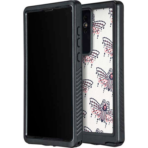 Blush Moth by Cat Coq Galaxy S24 Ultra Waterproof Case