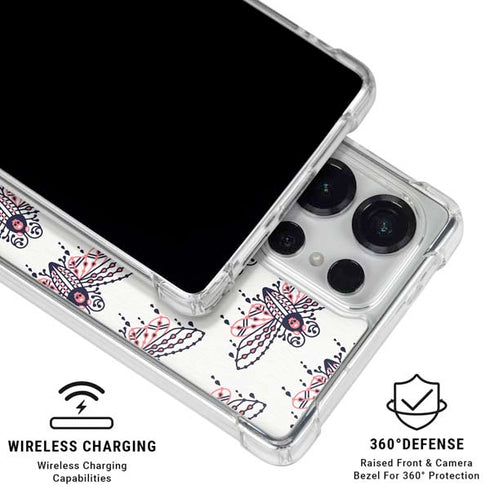 Blush Moth by Cat Coq Galaxy S25 Ultra Clear Case