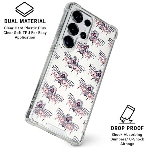 Blush Moth by Cat Coq Galaxy S25 Ultra Clear Case