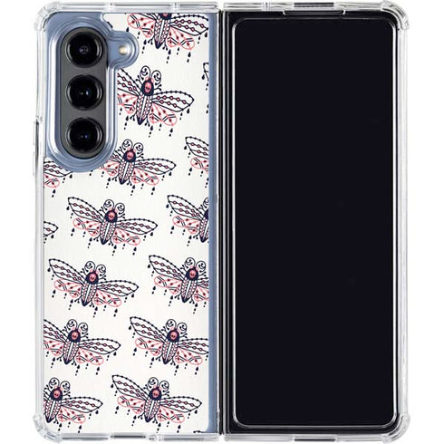 Blush Moth by Cat Coq Galaxy Z Fold5 5G Clear Case