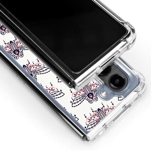 Blush Moth by Cat Coq Galaxy Z Fold5 5G Clear Case