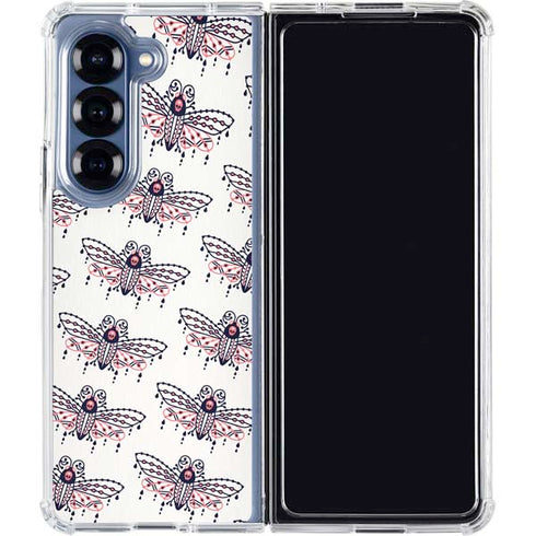 Blush Moth by Cat Coq Galaxy Z Fold6 Clear Case