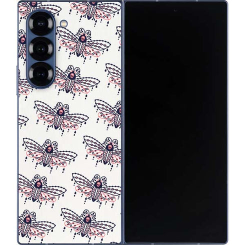 Blush Moth by Cat Coq Galaxy Z Fold6 Skin