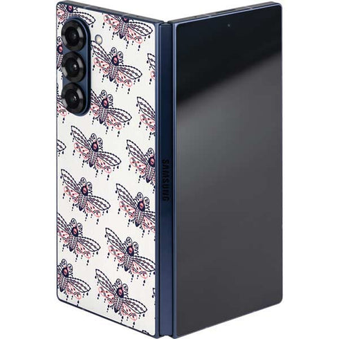 Blush Moth by Cat Coq Galaxy Z Fold6 Skin