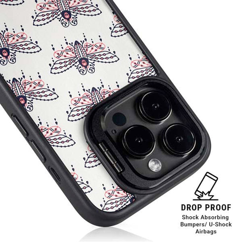Blush Moth by Cat Coq iPhone 14 Pro Kickstand Case