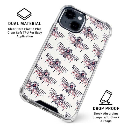 Blush Moth by Cat Coq iPhone 15 Clear Case