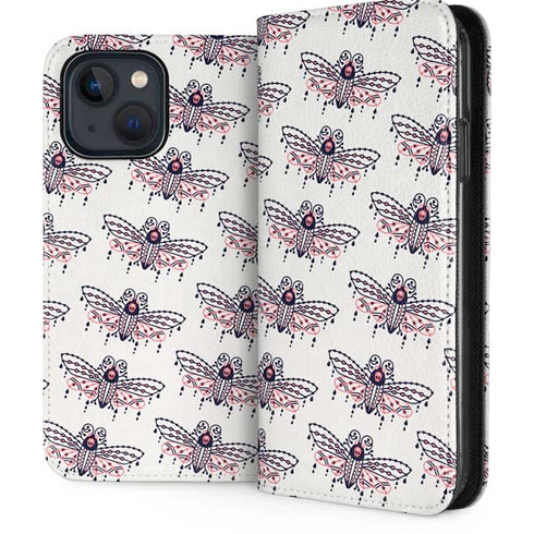 Blush Moth by Cat Coq iPhone 15 Plus Folio Case