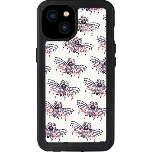 Blush Moth by Cat Coq iPhone 15 Plus Waterproof Case