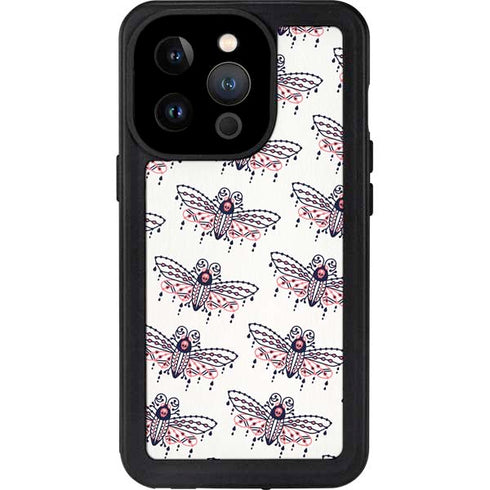 Blush Moth by Cat Coq iPhone 15 Pro Waterproof Case