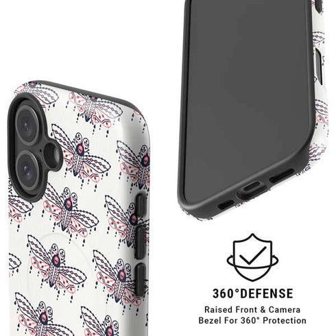 Blush Moth by Cat Coq iPhone 16 Magsafe Impact Case