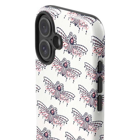 Blush Moth by Cat Coq iPhone 16 Plus Impact Case
