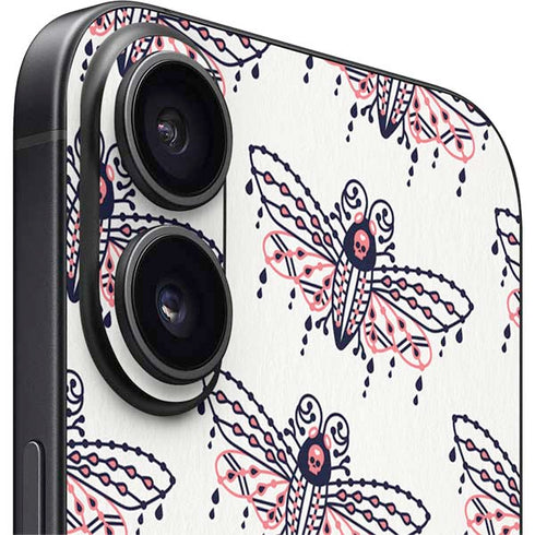 Blush Moth by Cat Coq iPhone 16 Skin