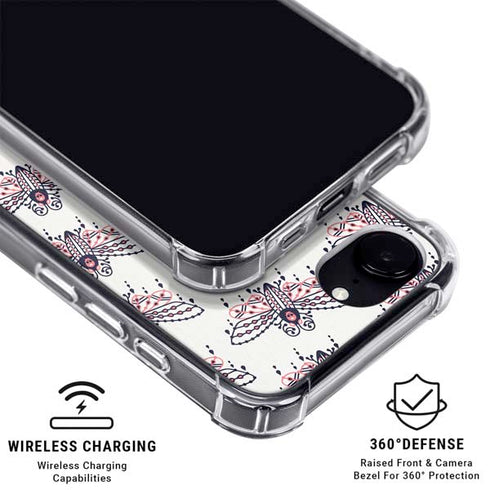 Blush Moth by Cat Coq iPhone 16e Clear Case