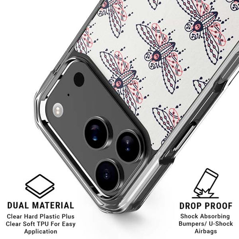 Blush Moth by Cat Coq iPhone 18 Pro Clear Case
