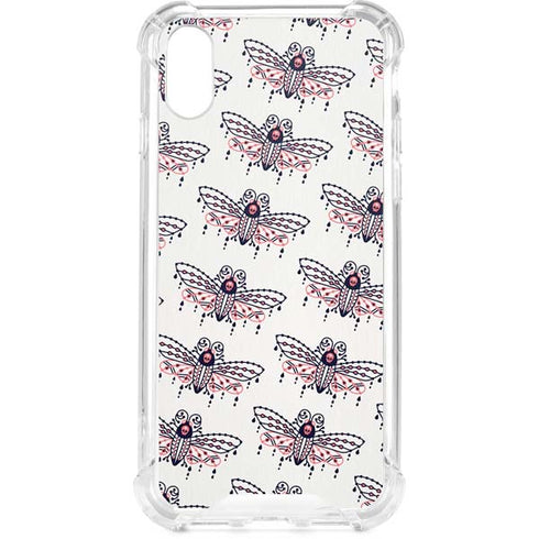 Blush Moth by Cat Coq iPhone XS Clear Case
