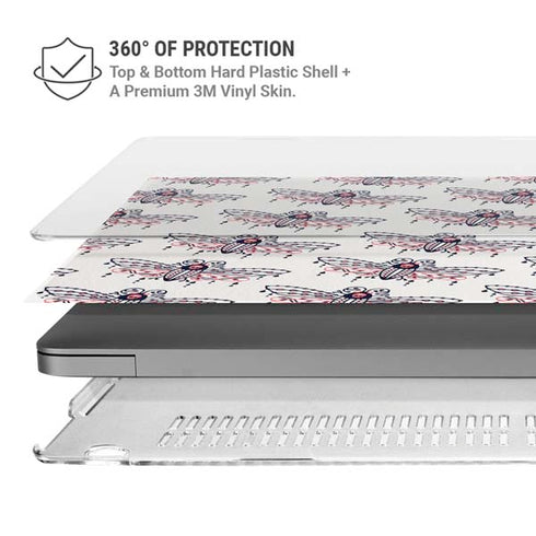 Blush Moth by Cat Coq MacBook Pro 14in (2021-24) Case plus Skin