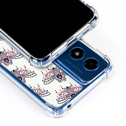 Blush Moth by Cat Coq Moto G Play 4G (2024) Clear Case