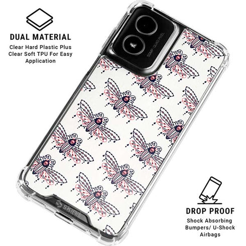 Blush Moth by Cat Coq Moto G Power 5G (2024) Clear Case