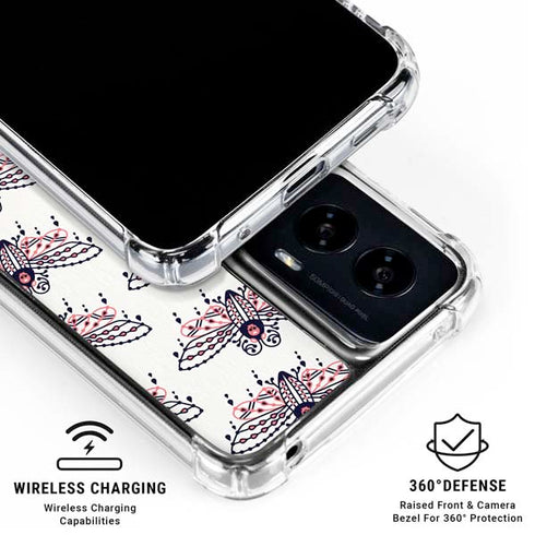 Blush Moth by Cat Coq Moto G Power 5G (2024) Clear Case