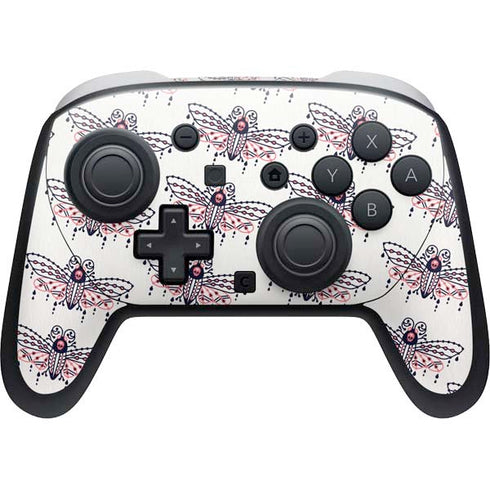 Blush Moth by Cat Coq Nintendo Switch 2 (2025) Pro Controller Skin