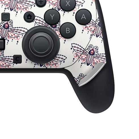 Blush Moth by Cat Coq Nintendo Switch 2 (2025) Pro Controller Skin