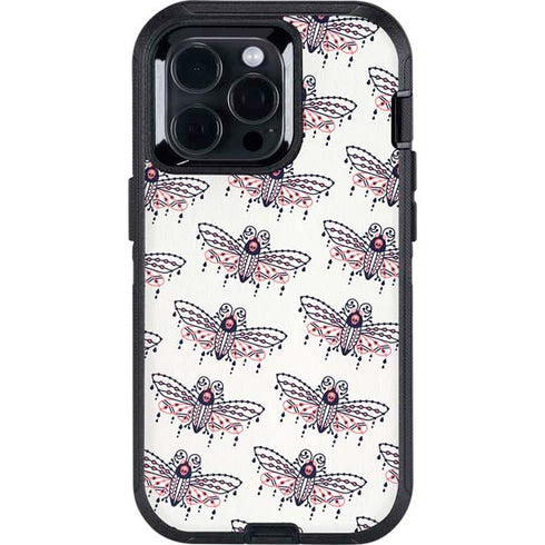 Blush Moth by Cat Coq Otterbox Defender iPhone Skin