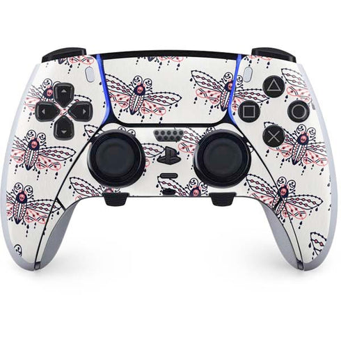 Cat Coq Blush Moth PS5 DualSense Edge Pro Controller Skin