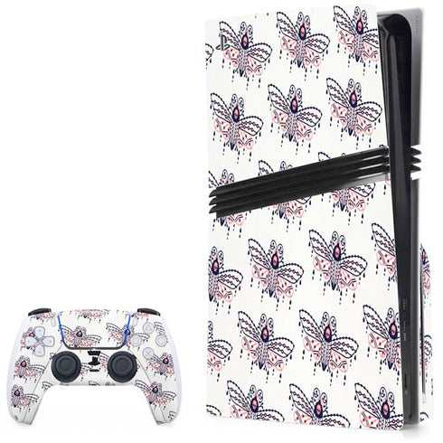 Blush Moth by Cat Coq PS5 Pro Disk Bundle Skin
