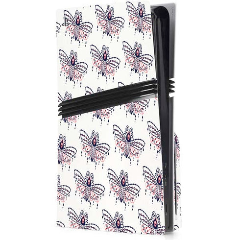 Blush Moth by Cat Coq PS5 Pro Disk Console Skin