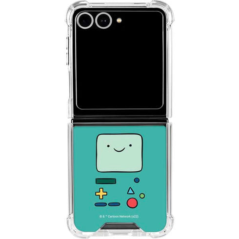 Adult Swim Adventure Time BMO Galaxy Z Flip7 Clear Case