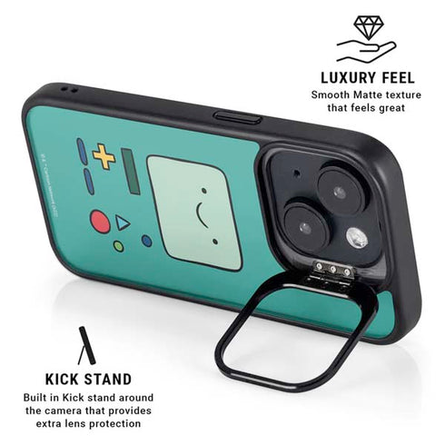 Adult Swim Adventure Time BMO iPhone 15 Plus Kickstand Case