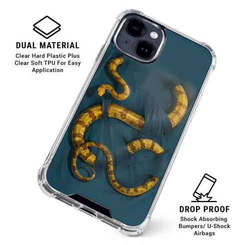 Boa Constrictor by Vincent Hie iPhone 15 Clear Case