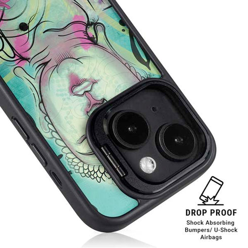 Bodhisattva iPhone 15 Plus Kickstand Case