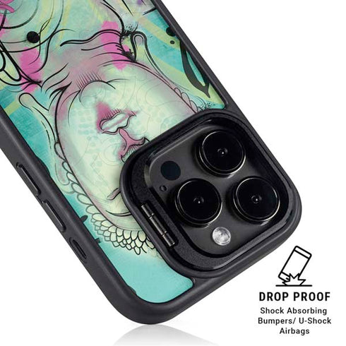 Bodhisattva iPhone 15 Pro Kickstand Case