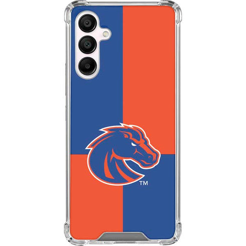 Boise State University Broncos Checkered Galaxy A16 5G Clear Case