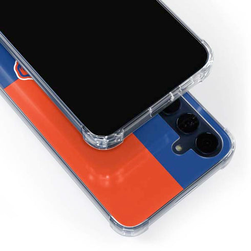 Boise State University Broncos Checkered Galaxy A55 5G Clear Case