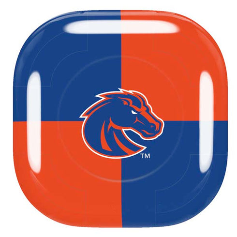 Boise State University Broncos Checkered Galaxy Buds Live Skin