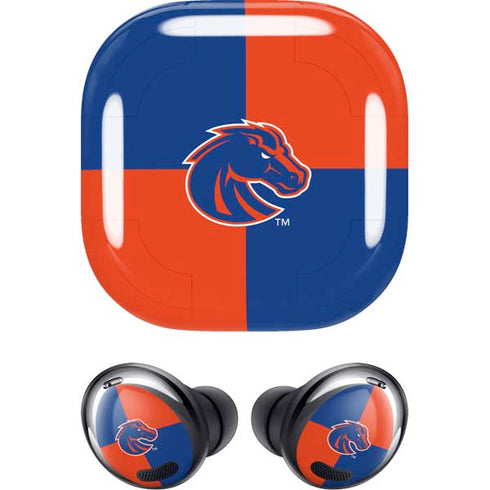Boise State University Broncos Checkered Galaxy Buds Pro Skin
