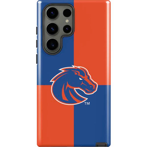 Boise State University Broncos Checkered Galaxy S23 Ultra Pro Case