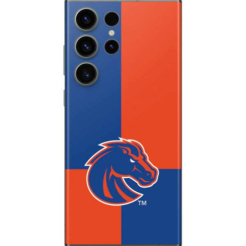 Boise State University Broncos Checkered Galaxy Skins