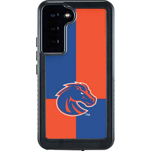 Boise State University Broncos Checkered Galaxy S24 Plus Waterproof Case