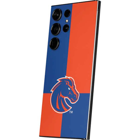 Boise State University Broncos Checkered Galaxy S25 Ultra Skin