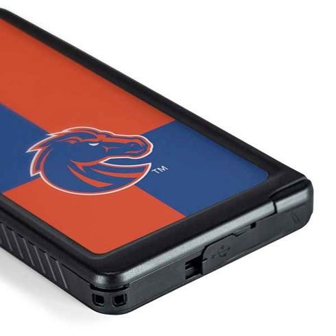 Boise State University Broncos Checkered Galaxy S24 Ultra Waterproof Case