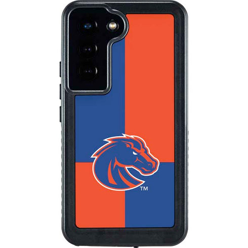 Boise State University Broncos Checkered Galaxy S24 Waterproof Case