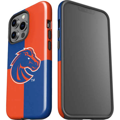 Boise State University Broncos Checkered iPhone 15 Pro Impact Case