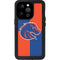 Boise State University Broncos Checkered iPhone 15 Pro Waterproof Case