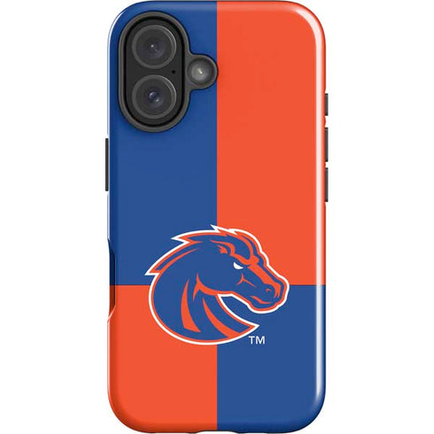 Boise State University Broncos Checkered iPhone 16 Impact Case