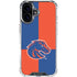 Boise State University Broncos Checkered iPhone 16 Plus Clear Case