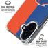 Boise State University Broncos Checkered iPhone 16 Plus Clear Case