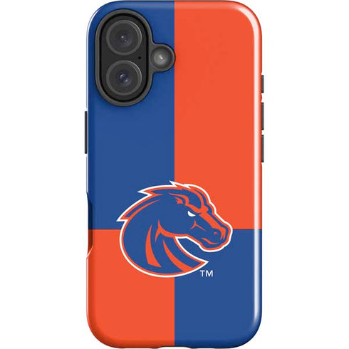 Boise State University Broncos Checkered iPhone 16 Plus Impact Case